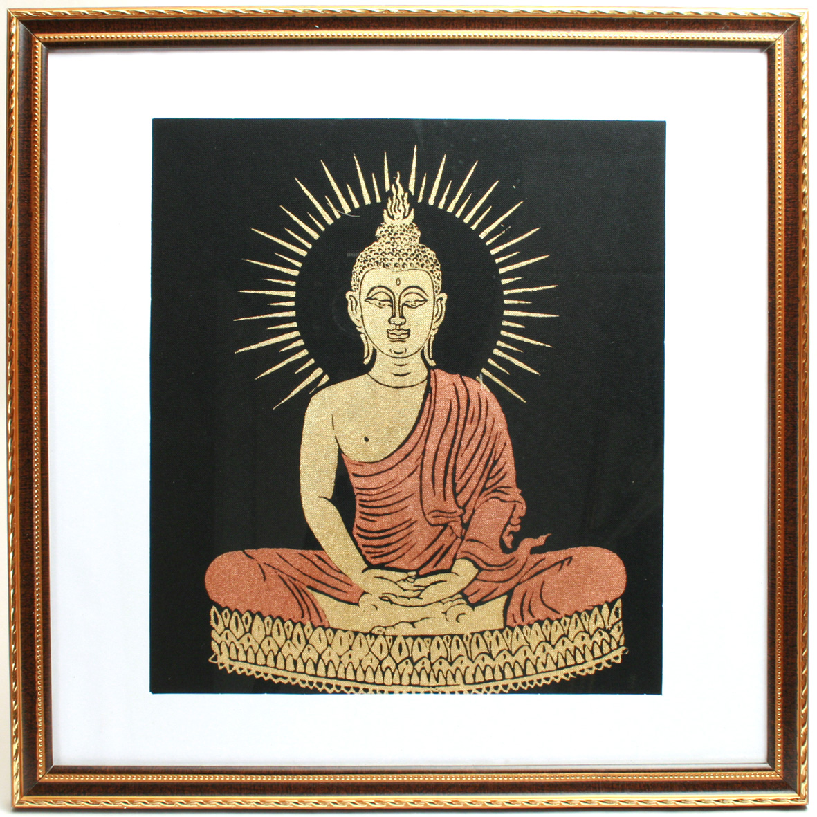 Meditating Buddha Handmade Screen Print