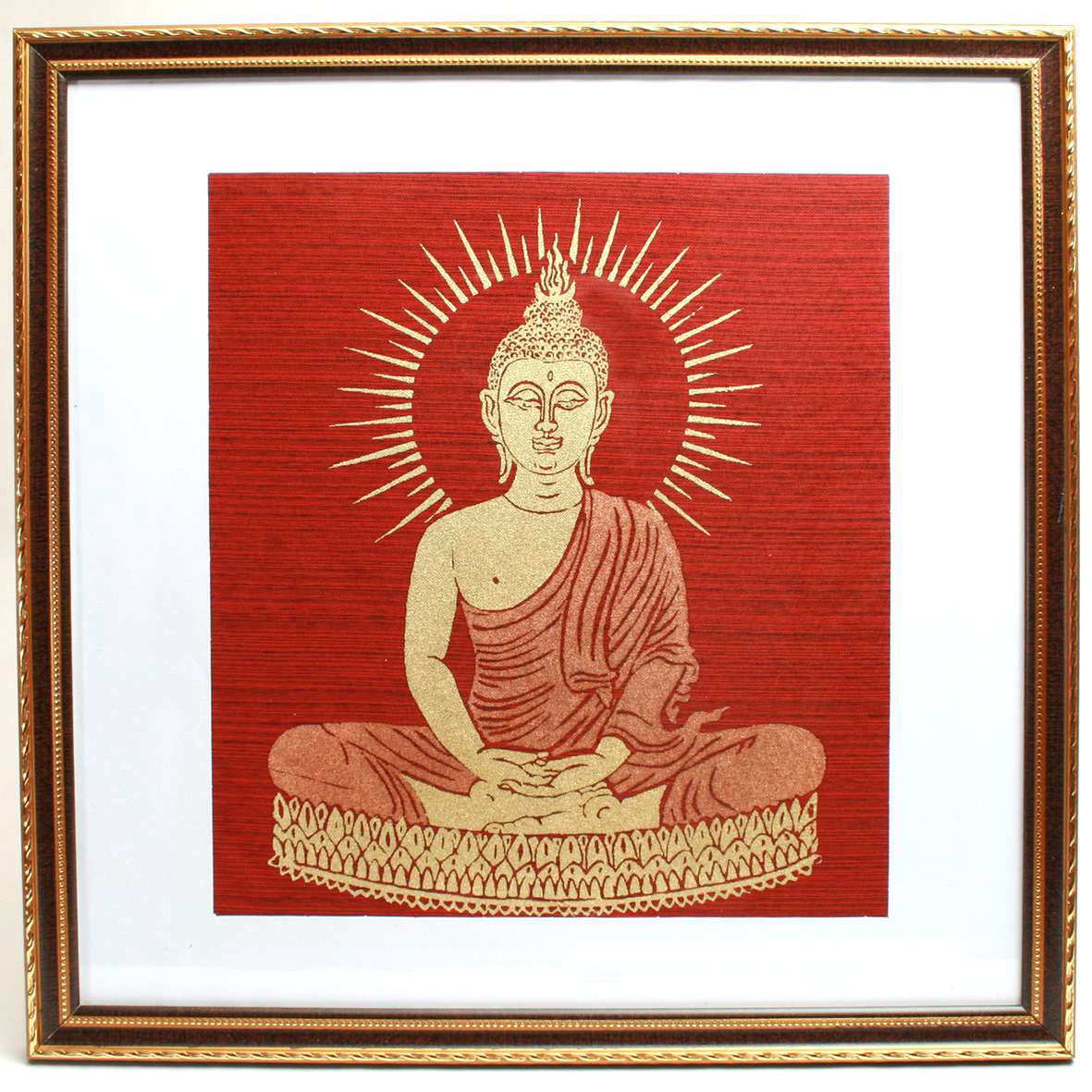 Red Buddha Thai Fabric Screen Print