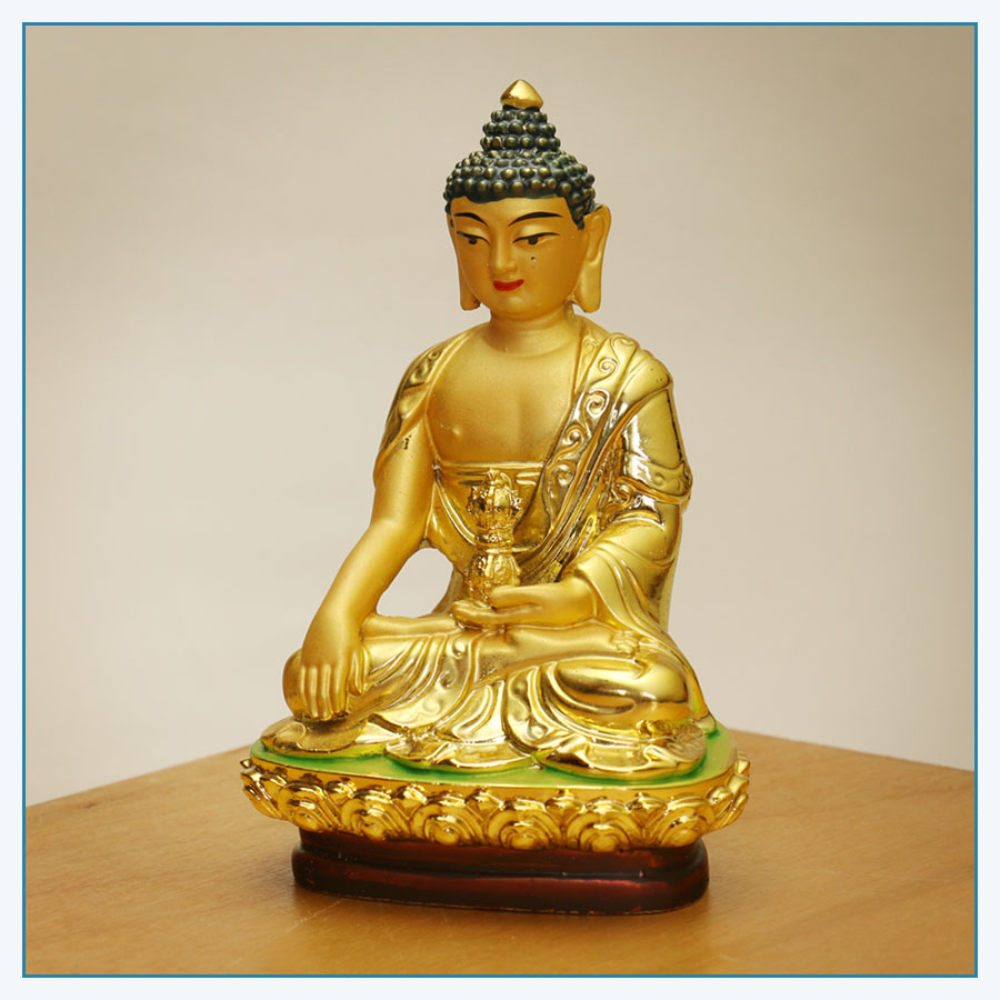 Tibetan Style Golden Akshobhya Buddha