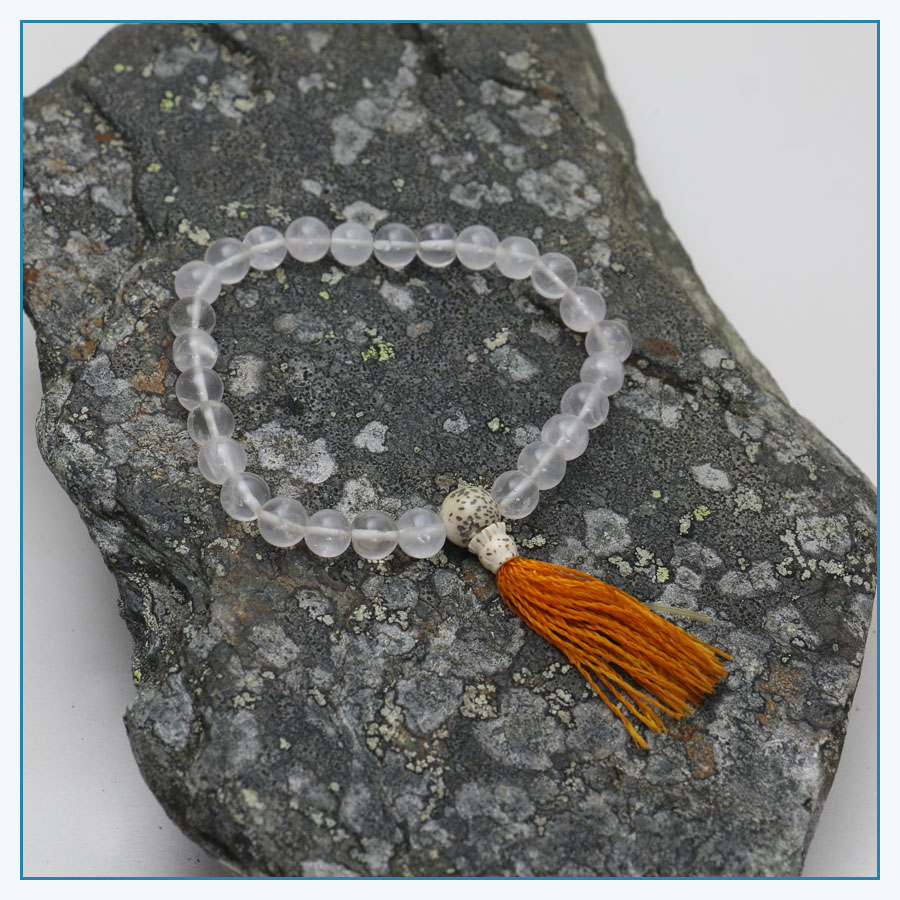 Clear Quartz Mala Braclet